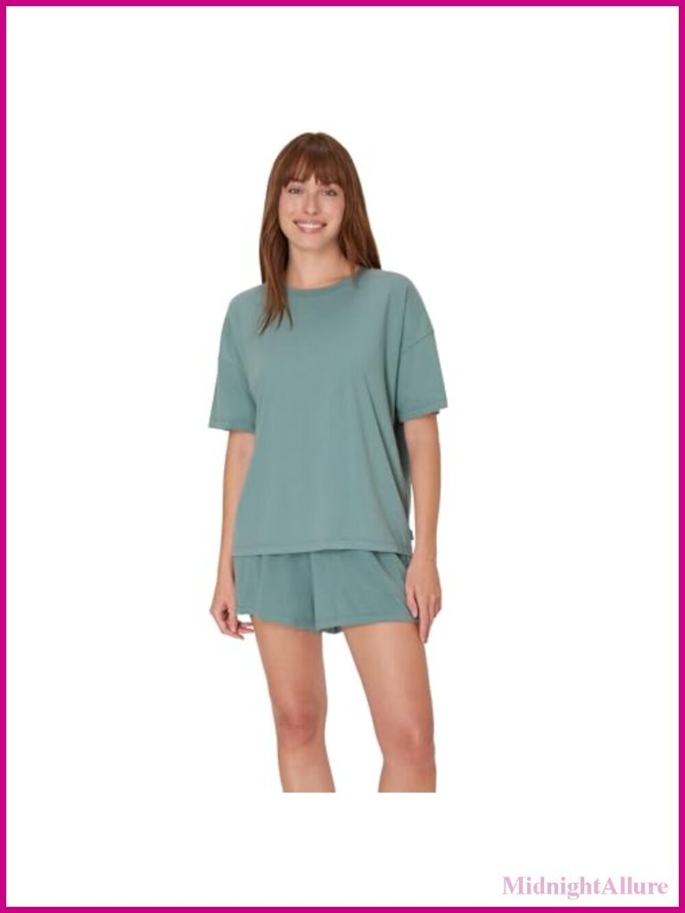Women's Pajama Set - T-shirt & Shorts - Cotton Blend Loungewear
